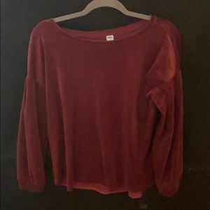 Velvet Old Navy Maroon Top